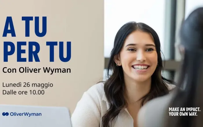 Recruiting Day Oliver Wyman – 26 maggio 2025